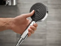 Pommeau De Douche, Flexible Et Barre De Douche|Hansgrohe Douchette 3 jets Pulsify Blend chromé