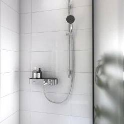 Pommeau De Douche, Flexible Et Barre De Douche|Hansgrohe Douchette 3 jets Pulsify Blend chromé