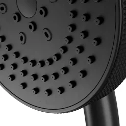 Pommeau De Douche, Flexible Et Barre De Douche|GoodHome Douchette 5 jets noir Selenga