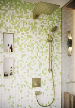 Hansgrohe Douchette à main 3 jets, bronze brossé, Raindance Select S 120