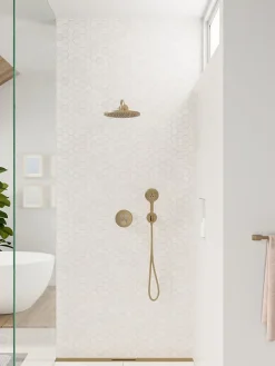 Hansgrohe Douchette à main 3 jets, bronze brossé, Raindance Select S 120