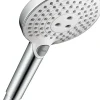 Pommeau De Douche, Flexible Et Barre De Douche|Hansgrohe Douchette à main 3 jets chromée, Raindance Select S 120