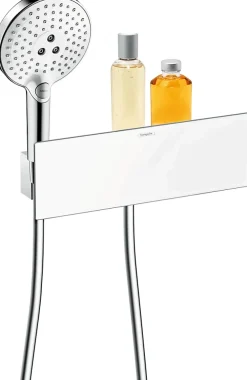 Pommeau De Douche, Flexible Et Barre De Douche|Hansgrohe Douchette à main 3 jets chromée, Raindance Select S 120