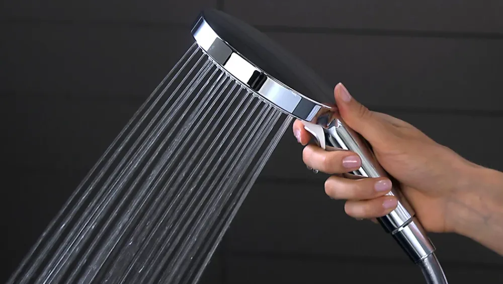 Pommeau De Douche, Flexible Et Barre De Douche|Hansgrohe Douchette à main 3 jets chromée, Raindance Select S 120