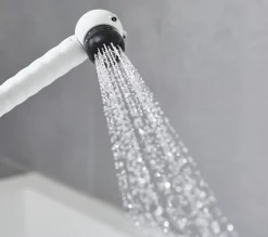 Pommeau De Douche, Flexible Et Barre De Douche|Hansgrohe Douchette à main 2 jets noir et blanc, Jocolino Zèbre