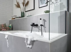 Pommeau De Douche, Flexible Et Barre De Douche|Hansgrohe Douchette à main 2 jets noir et blanc, Jocolino Zèbre
