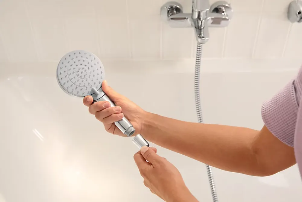 Pommeau De Douche, Flexible Et Barre De Douche|Hansgrohe Douchette à main 100 Vario EcoSmart 9 l/min chromé Vernis Blend