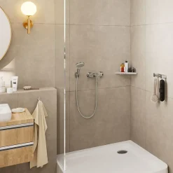 Pommeau De Douche, Flexible Et Barre De Douche|Hansgrohe Douchette + support + flexible chrome Vernis Blend