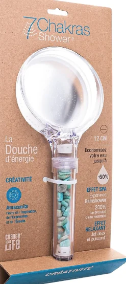 Pommeau De Douche, Flexible Et Barre De Douche|Change your life Douchette diamètre 12 cm, 1 jet, 7ChakrasShower