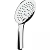 Pommeau De Douche, Flexible Et Barre De Douche|Sanindusa Douchette ronde 3 jets effet pluie effet pluie intense et effet massage sorties d'eau anti-calcaire Digit 105 chromé