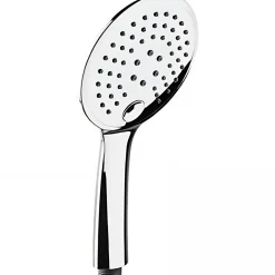 Pommeau De Douche, Flexible Et Barre De Douche|Sanindusa Douchette ronde 3 jets effet pluie effet pluie intense et effet massage sorties d'eau anti-calcaire Digit 105 chromé
