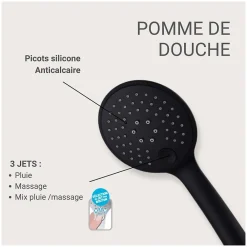 Mob-In Douchette ronde ABS 3 jets NAYA