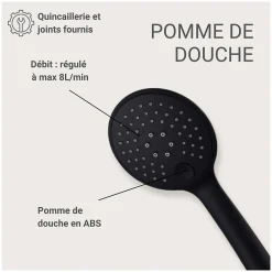Mob-In Douchette ronde ABS 3 jets NAYA