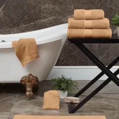 Serviette De Bain|Sensei Maison Drap de bain 550 g/m² Pêche 70x140 cm LUXURY