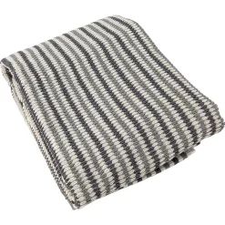 Linnea Drap de bain à rayures pur coton 100x150 cm collection BREEZE gris