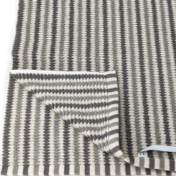 Linnea Drap de bain à rayures pur coton 100x150 cm collection BREEZE gris