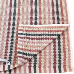 Linnea Drap de bain à rayures pur coton 100x150 cm collection BREEZE rose