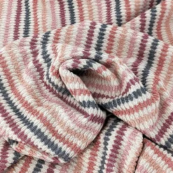 Linnea Drap de bain à rayures pur coton 100x150 cm collection BREEZE rose