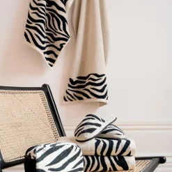 Linnea Drap de bain absorbant coton 100x150cm ZEBRA beige