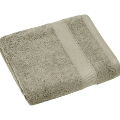 Serviette De Bain|Linnea Drap de bain coton 550g/m2 95x140 cm NAÏA vert Romarin