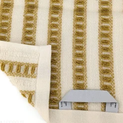 Linnea Drap de bain coton 100x150cm SANTORINI rayures jaune