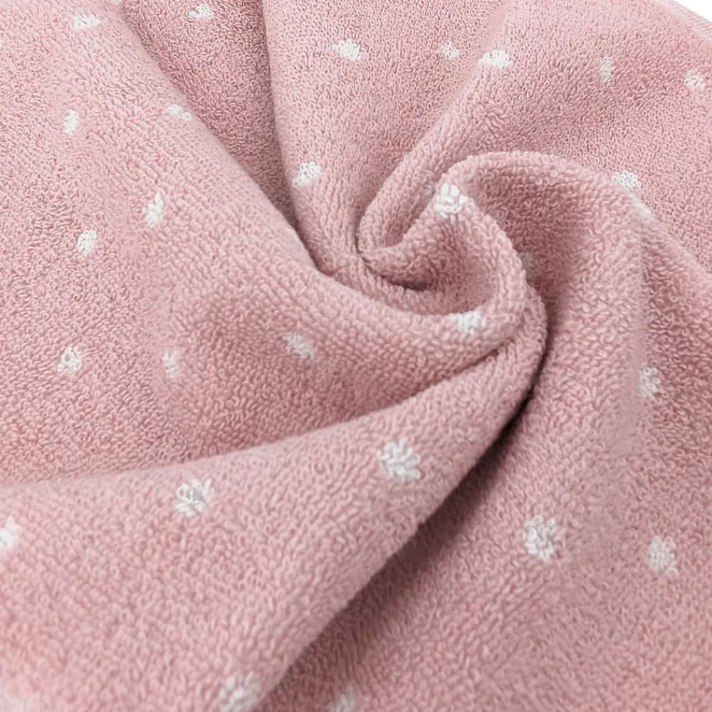 Serviette De Bain|Linnea Drap de bain en coton 100x150 cm collection EFFICIENT DOTS rose flamingo