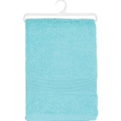 Serviette De Toilette|Atmosphera Créateur D'Intérieur Drap de bain Essentiel - coton 450 gr/m² - bleu aqua 100x150 cm - Atmosphera