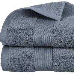 Atmosphera Créateur D'Intérieur Drap de bain Essentiel - coton 450 gr/m² - gris anthracite 100x150 cm - Atmosphera