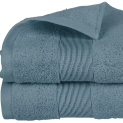Serviette De Toilette|Atmosphera Créateur D'Intérieur Drap de bain Essentiel - coton 450 gr/m² - gris orage 100x150 cm - Atmosphera