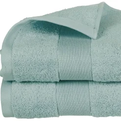 Atmosphera Créateur D'Intérieur Drap de bain Essentiel - coton 450 gr/m² - bleu givre 100x150 cm - Atmosphera