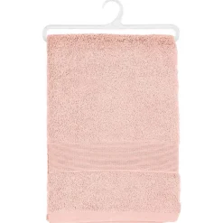 Serviette De Toilette|Atmosphera Créateur D'Intérieur Drap de bain Essentiel - coton 450 gr/m² - rose 100x150 cm - Atmosphera