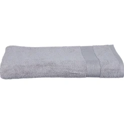 Atmosphera Créateur D'Intérieur Drap de bain Essentiel - coton 450 gr/m² - gris taupe 100x150 cm - Atmosphera