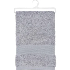 Atmosphera Créateur D'Intérieur Drap de bain Essentiel - coton 450 gr/m² - gris taupe 100x150 cm - Atmosphera