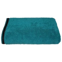 Atmosphera Créateur D'Intérieur Drap de bain Joia - coton 550 gr/m² - bleu canard 100x150 cm - Atmosphera