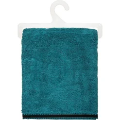 Atmosphera Créateur D'Intérieur Drap de bain Joia - coton 550 gr/m² - bleu canard 100x150 cm - Atmosphera
