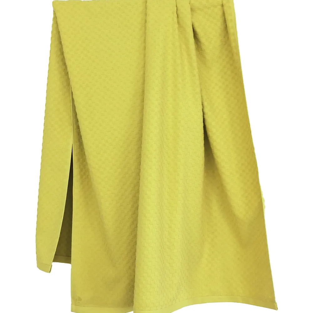 Serviette De Bain|Linnea Drap de bain éponge coton 100x170 cm coton DAMA vert chartreuse