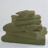 Serviette De Bain|Tradilinge Drap De Bain Uni et Coloré (100x150 cm - Vert tilleul)