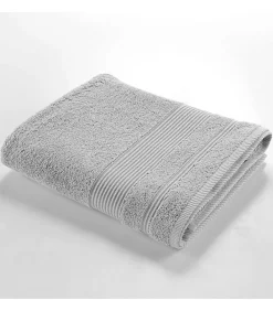 Douceur D'Intérieur Drap de Bain 90x150 cm - Collection Tendresse - Éponge 500 g,m² - 90x150cm - Gris