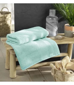 Douceur D'Intérieur Drap de Bain 90x150 cm - Collection Tendresse - Éponge 500 g,m² - 90x150cm - Céladon