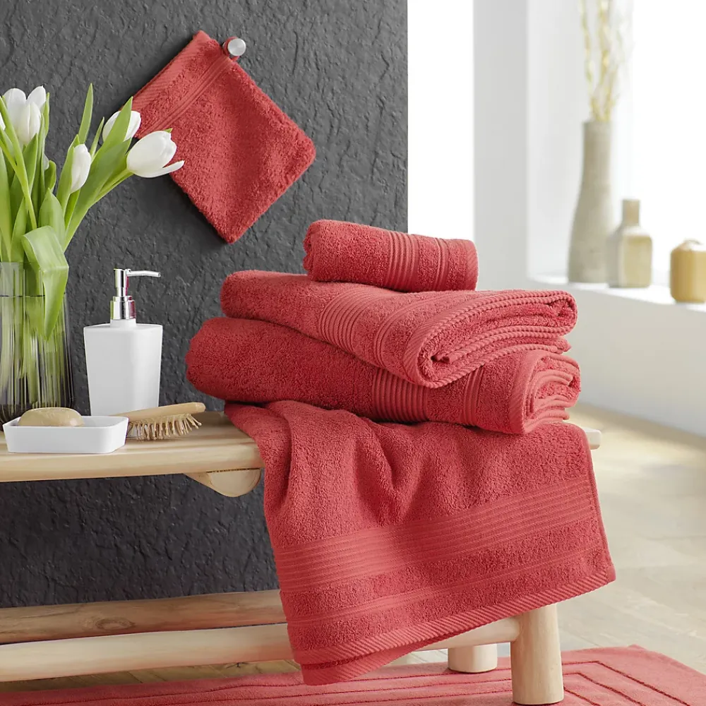 Douceur D'Intérieur Drap de Bain 90x150 cm 100% Coton Terracotta