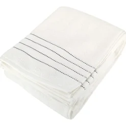 Serviette De Bain|Linnea Drap de bain 100x150 cm coton 500 g/m² CHARM Blanc