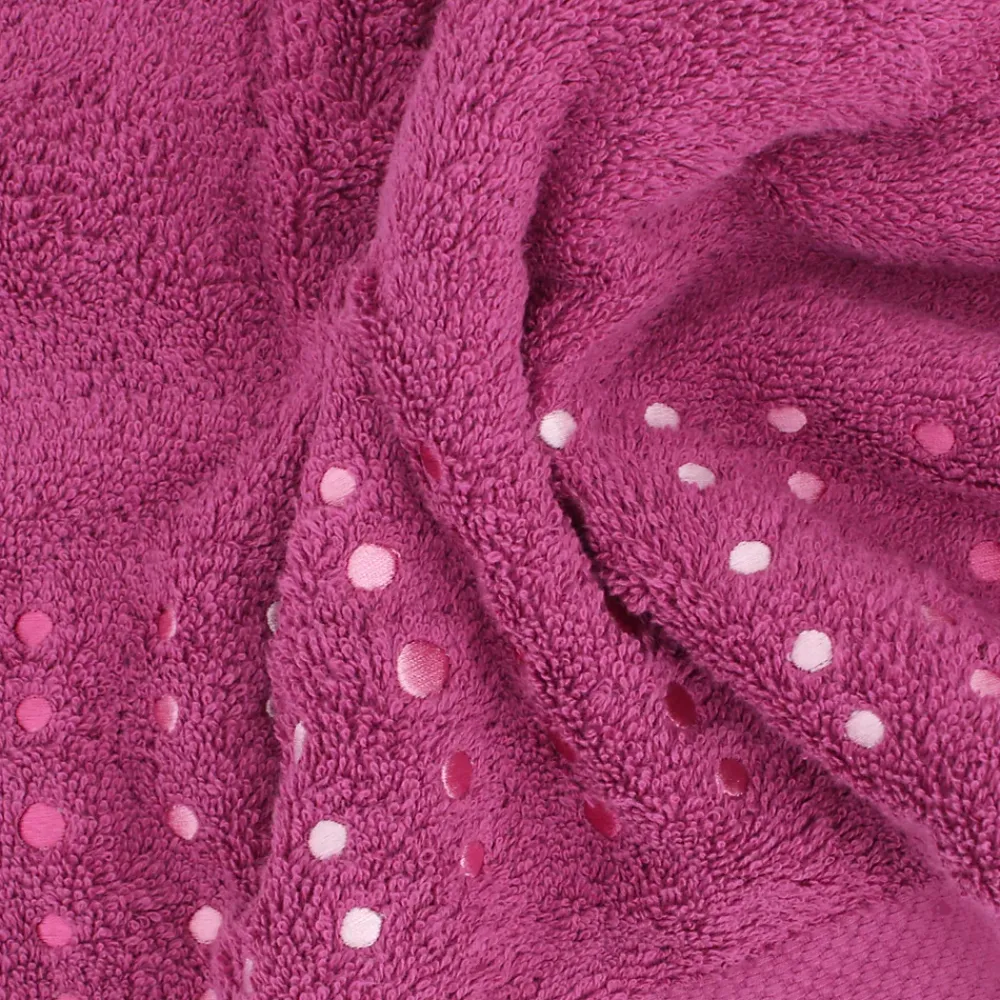 Serviette De Bain|Linnea Drap de bain 100x150 cm coton 550g/m2 PURE POINTS Violet Prune
