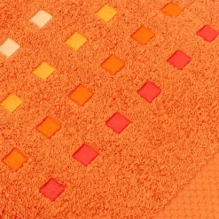 Linnea Drap de bain 100x150 cm coton 550g/m2 PURE PRIMAVERA Orange Butane