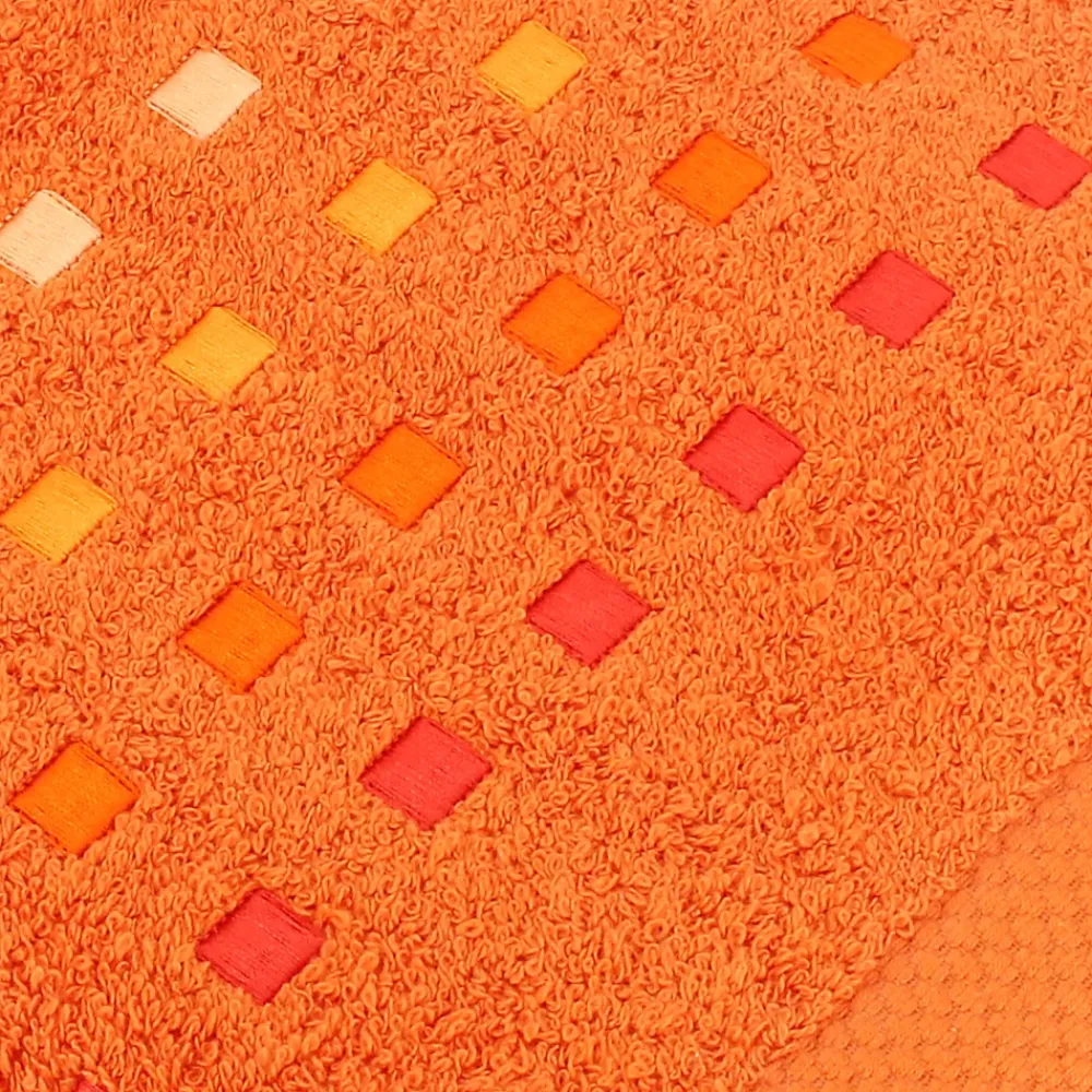 Linnea Drap de bain 100x150 cm coton 550g/m2 PURE PRIMAVERA Orange Butane