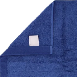 Serviette De Bain|Linnea Drap de bain 100x150 cm coton peigné ALBA bleu marine