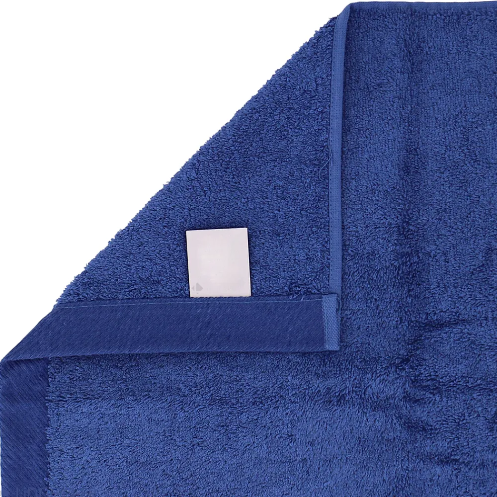 Serviette De Bain|Linnea Drap de bain 100x150 cm coton peigné ALBA bleu marine