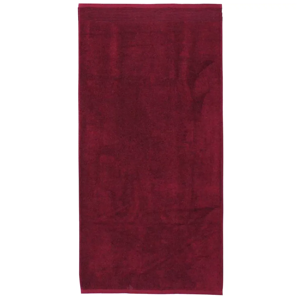 Serviette De Bain|Linnea Drap de bain 100x150 cm JULIET Rouge bordeaux 520g/m2