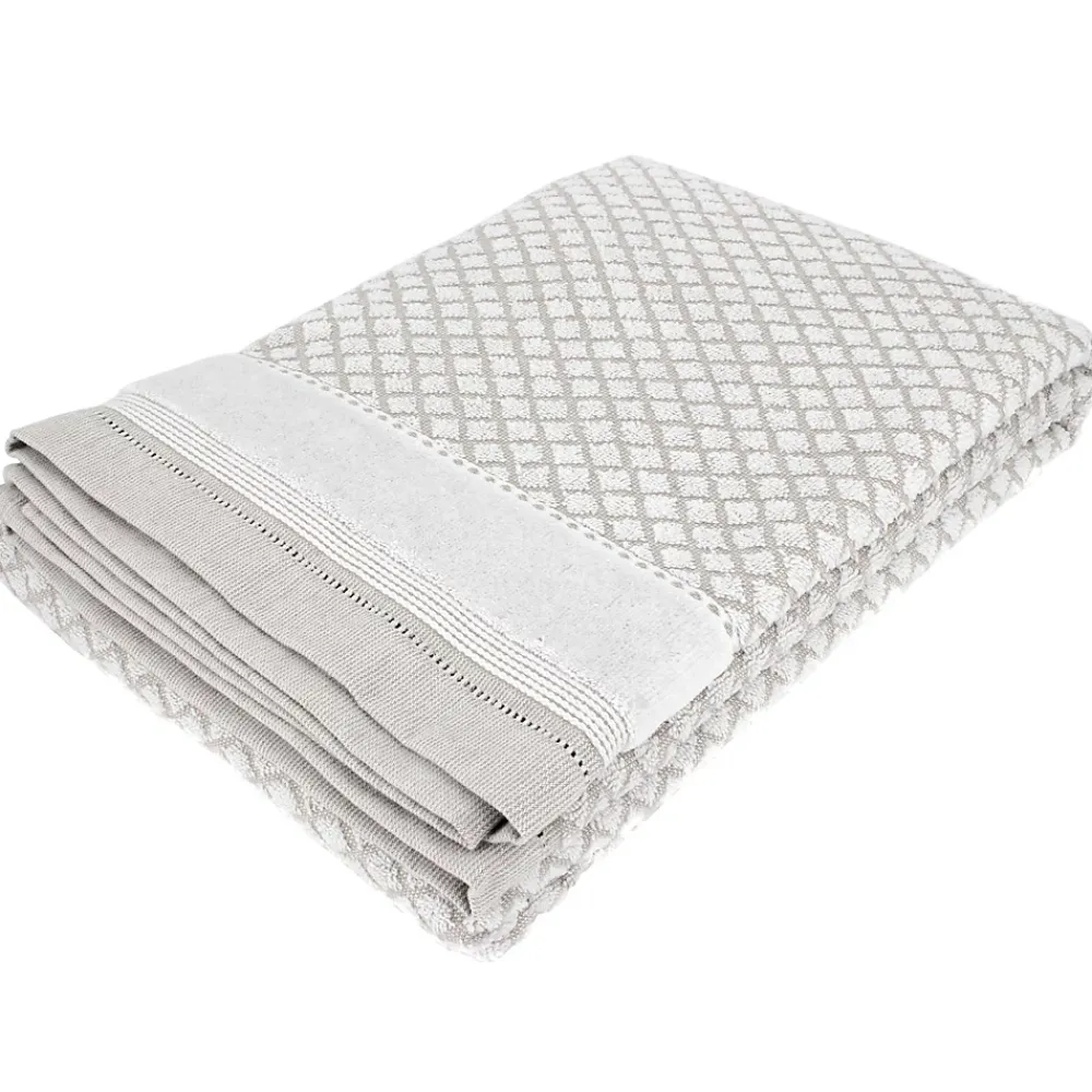 Serviette De Bain|Linnea Drap de bain 100x150 cm LINEN blanc