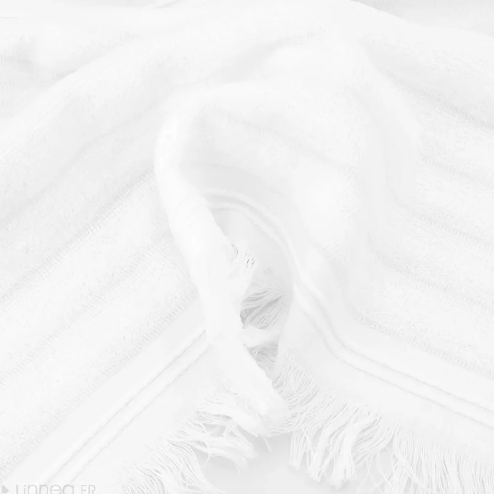 Serviette De Bain|Linnea Drap de bain 100x150 cm NATURAL STRIPES blanc