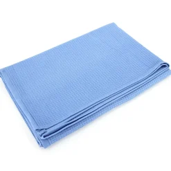 Serviette De Bain|Linnea Drap de bain 90x160 cm nid d'abeille PURE WAFFLE 300 g/m² bleu mer